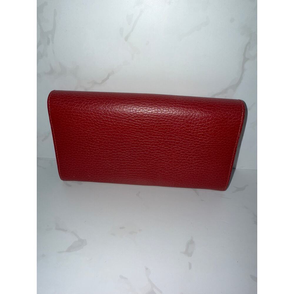 Gucci GG Marmont Continental Wallet in Red Leather - Picture 4 of 8